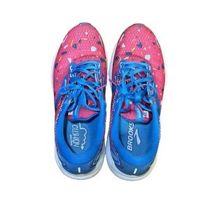 Brooks Pink and Blue Athletic Shoes